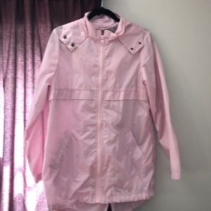 NWOT ASOS Pink Lightweight Hooded Rain Jacket